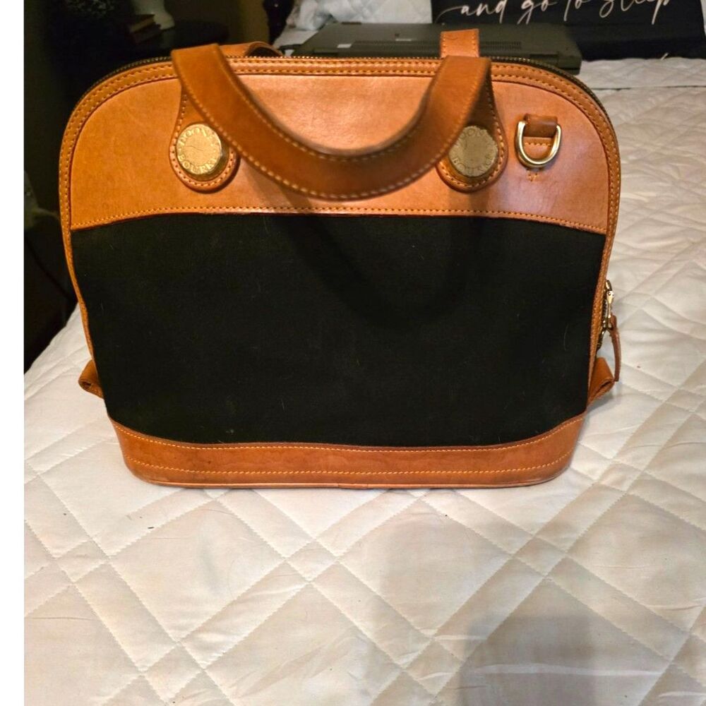 Vintage Dooney & Bourke Cabriolet Domed Zip-Zip Satchel - Picture 2 of 12